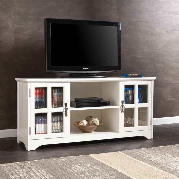 SwayLiving Remington TV/Media Stand - White MEDIA + TV STANDS