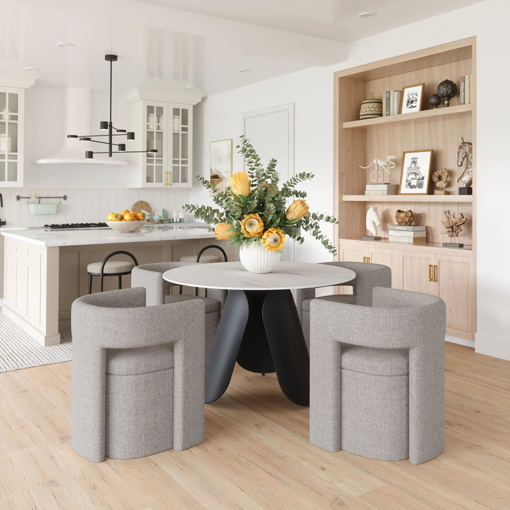 SwayLiving Papua Dining Chair Gray - Set of 2 DINING CHAIRS