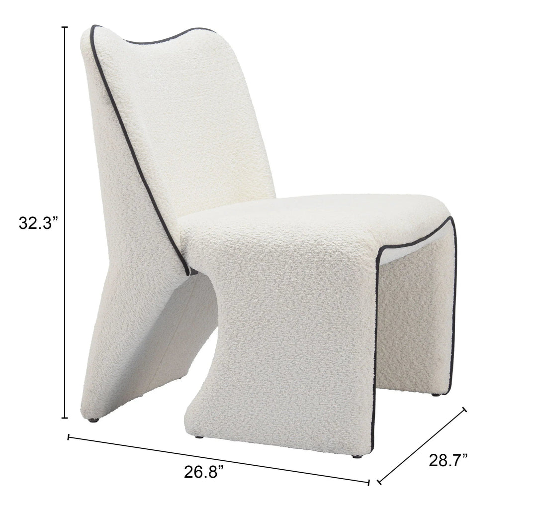 SwayLiving Novo Accent Chair Ivory ACCENT + LOUNGE CHAIRS