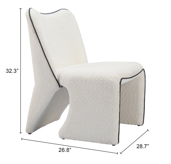 SwayLiving Novo Accent Chair Ivory ACCENT + LOUNGE CHAIRS