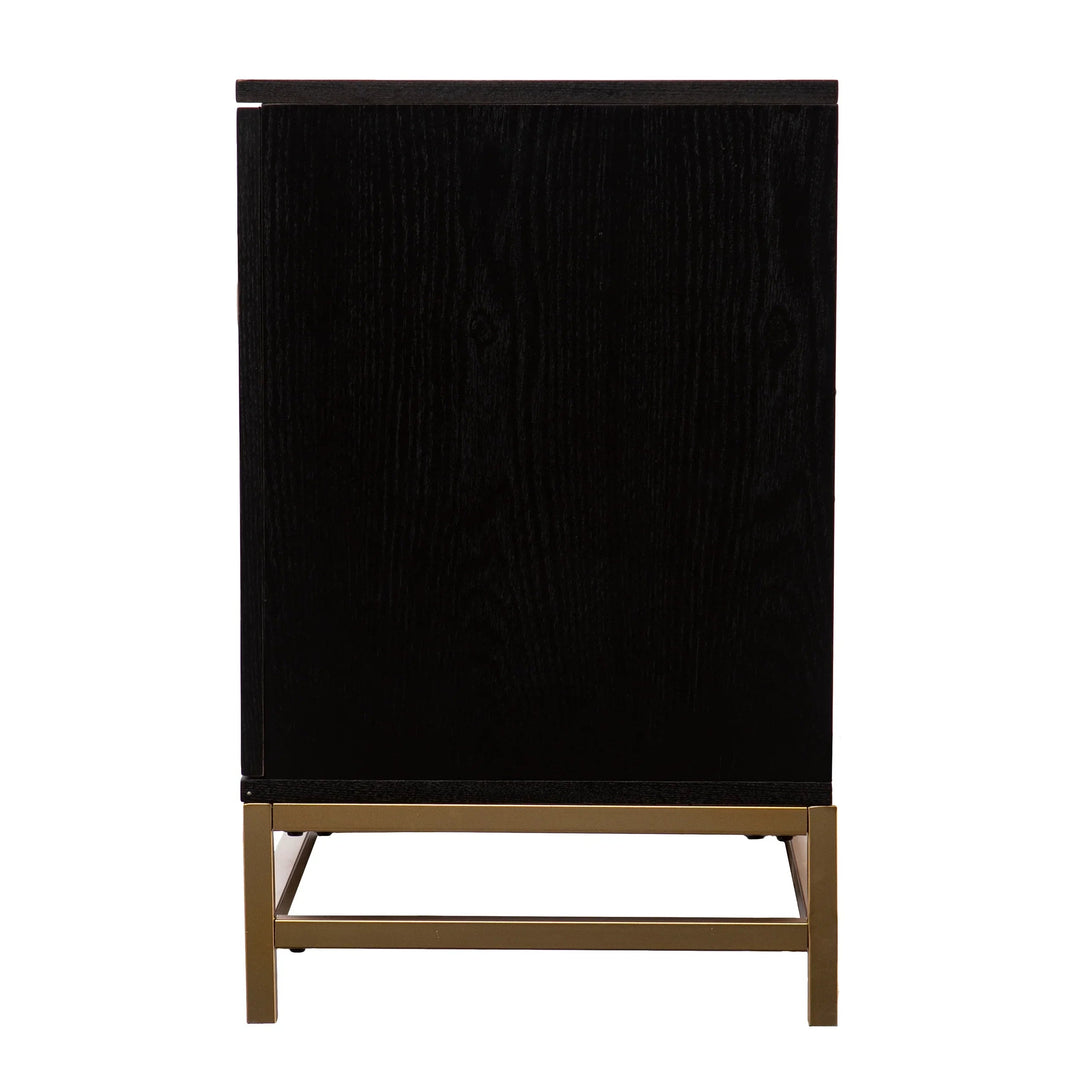 SwayLiving Rolliston Contemporary 4-Door Media Console MEDIA + TV STANDS
