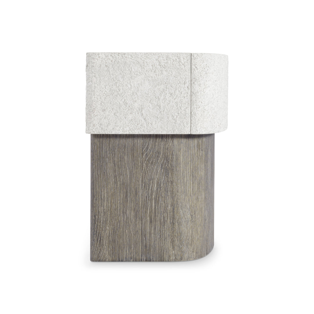 Monolith Faux Stone Nightstand