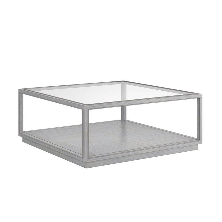 Glaze Sq Cktl Table-Vintage Blue