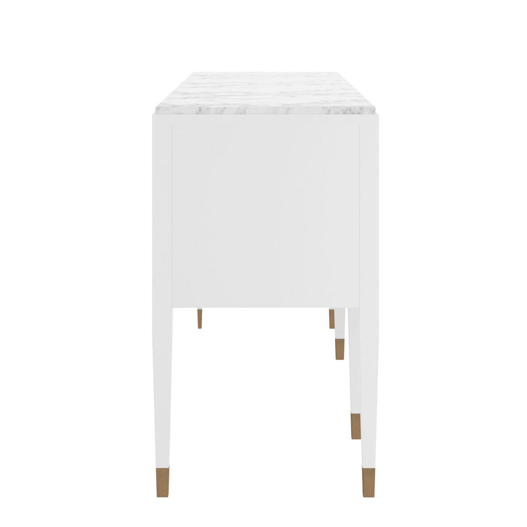 Eave Sideboard/stone top-Uplft White
