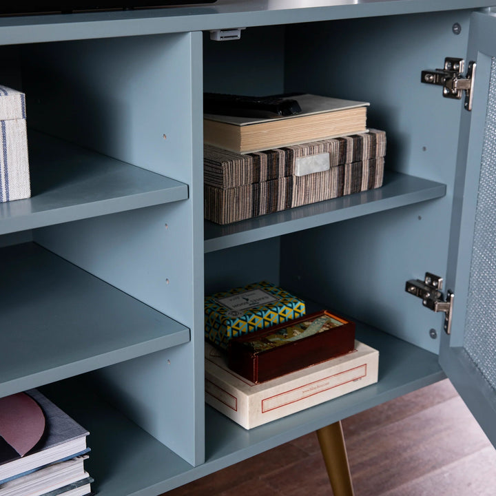 SwayLiving Alsterson Media Stand w/ Storage MEDIA + TV STANDS