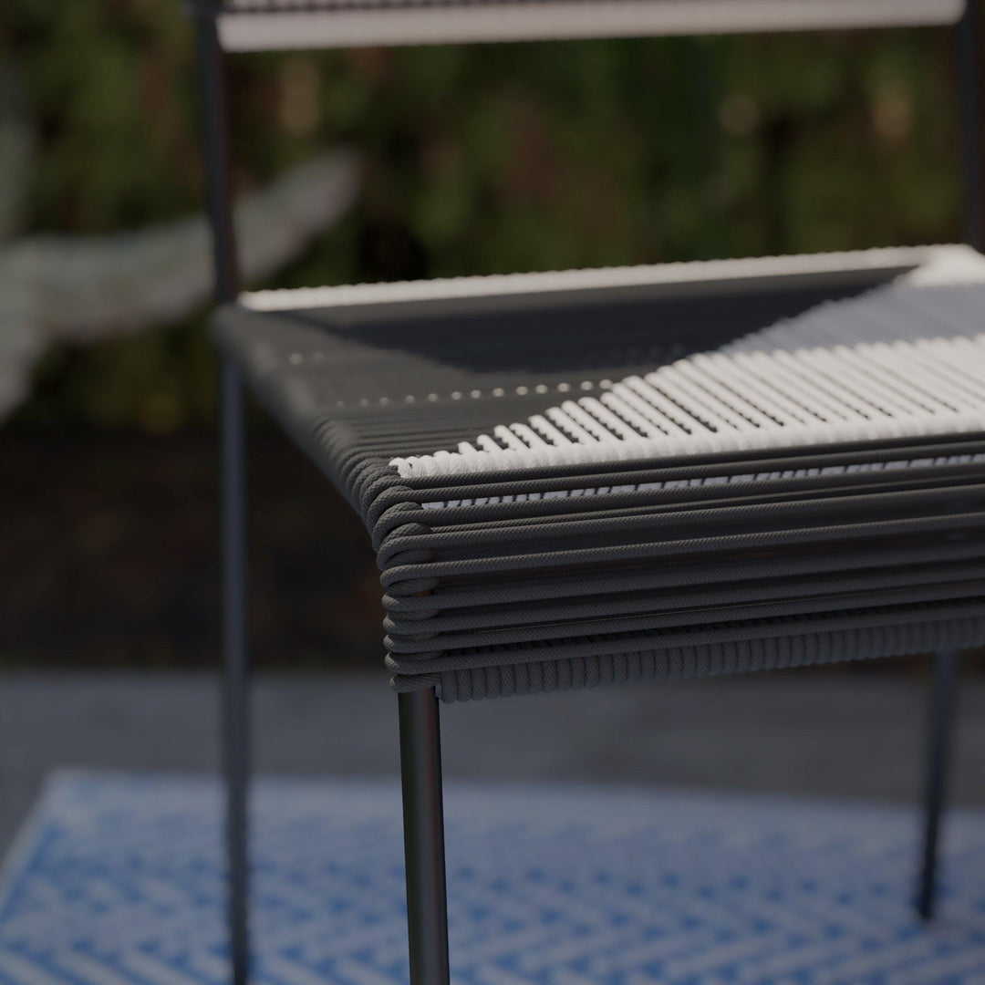 SwayLiving Watkindale Woven Outdoor Chairs – 2pc Set OUTDOOR DINING CHAIRS