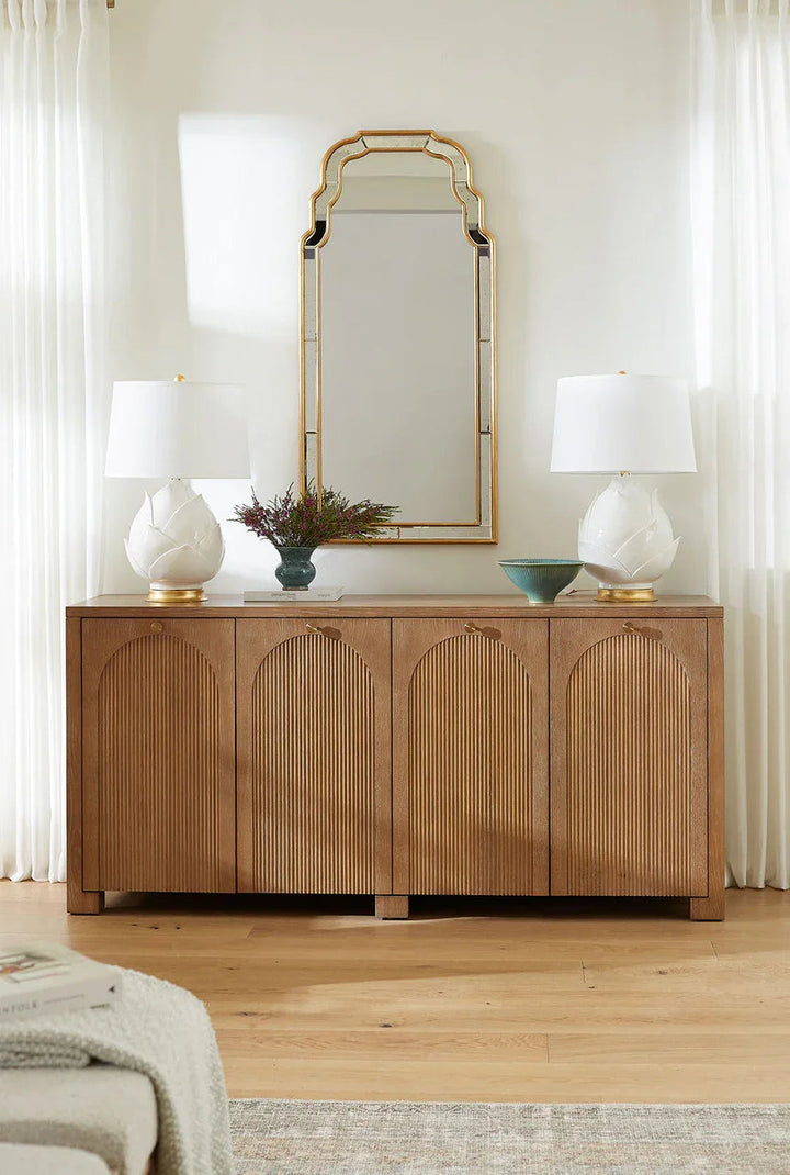 SwayLiving Arcadia 4-Door Cabinet SIDEBOARDS + CREDENZAS