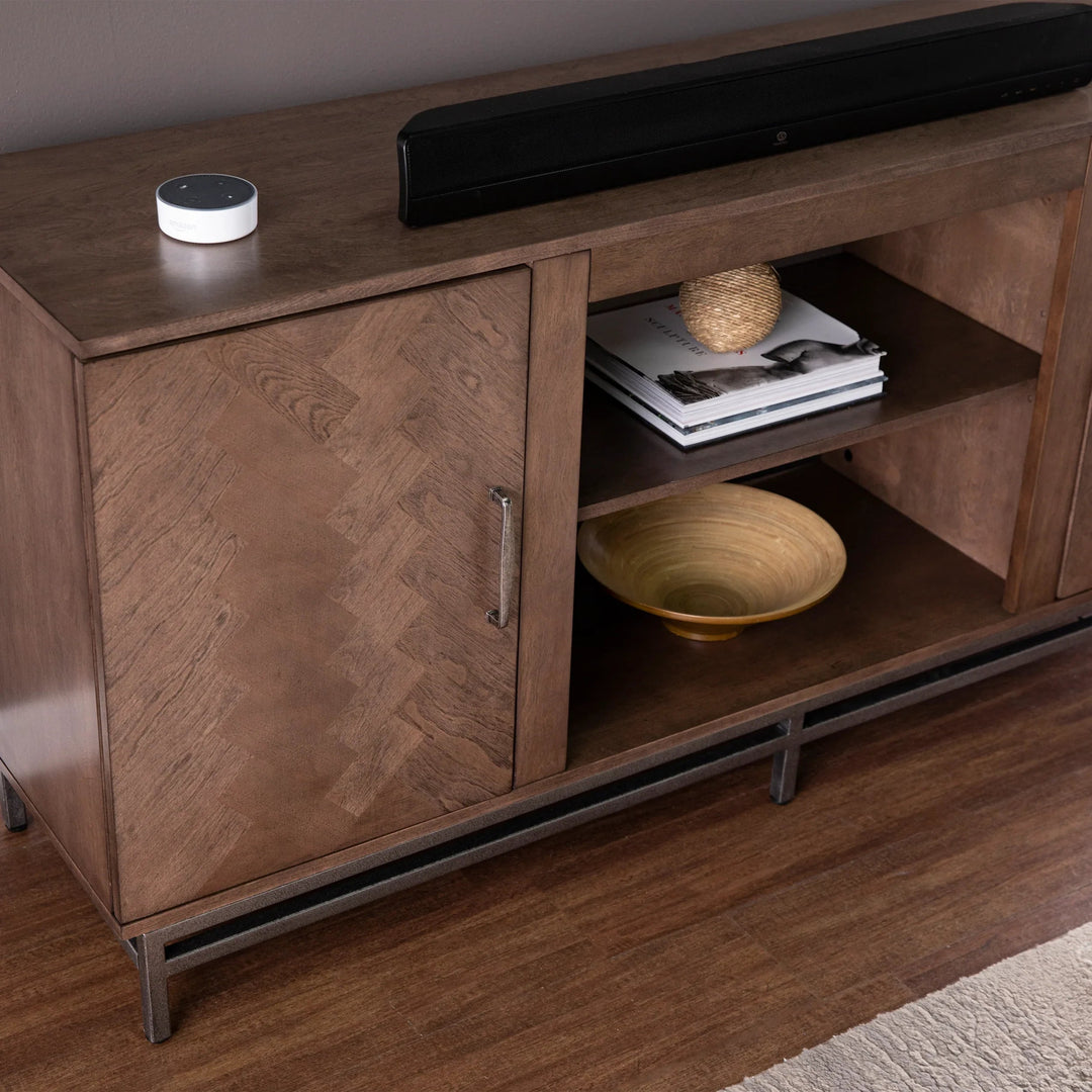 SwayLiving Dibbonly Media Stand w/ Storage MEDIA + TV STANDS
