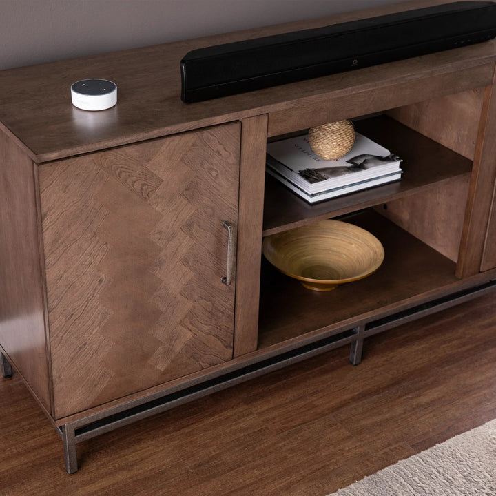 SwayLiving Dibbonly Media Stand w/ Storage MEDIA + TV STANDS