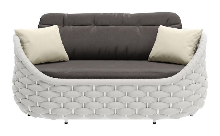 SwayLiving Coral Reef Loveseat Gray OUTDOOR SOFAS + SECTIONALS