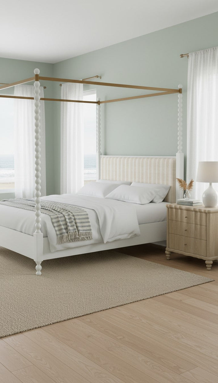 Haven KG Uph Canopy Poster Bed