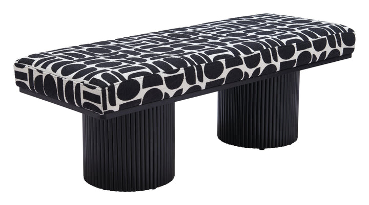 SwayLiving Botoia Bench Black & White BENCHES