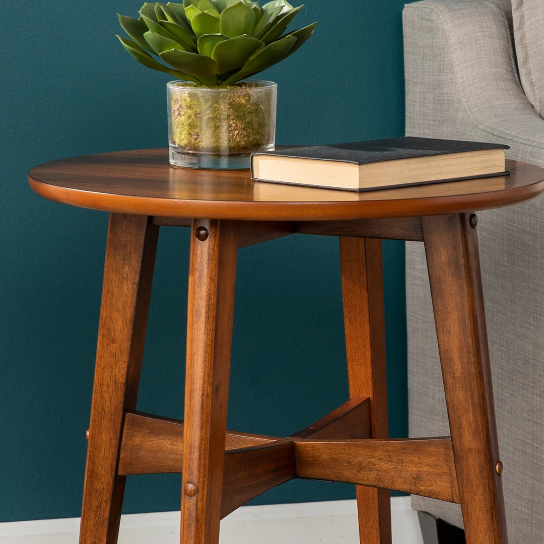 SwayLiving Rhoda Round Midcentury Modern End Table ACCENT TABLES