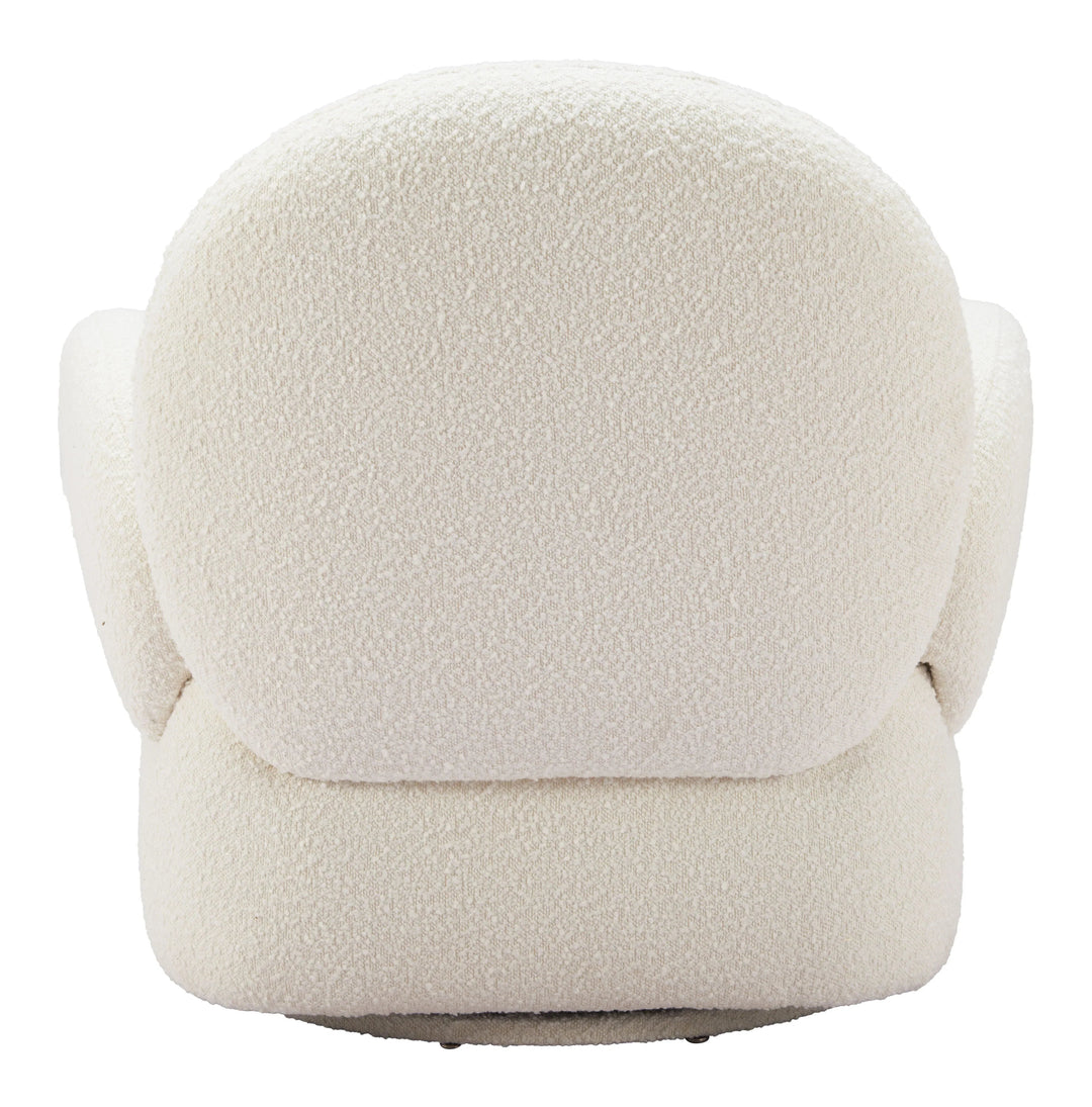 SwayLiving Pilka Swivel Chair White ACCENT + LOUNGE CHAIRS