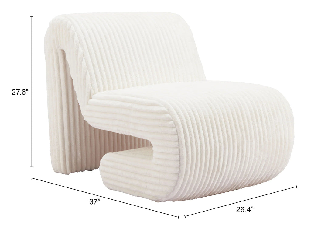 SwayLiving Opam Accent Chair White ACCENT + LOUNGE CHAIRS