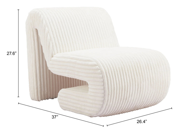 SwayLiving Opam Accent Chair White ACCENT + LOUNGE CHAIRS