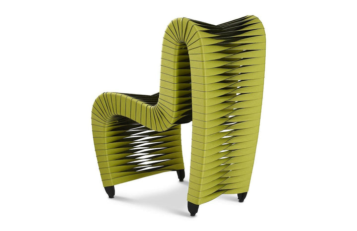 SwayLiving Seat Belt Dining Chair, Green - Set of 2 DINING CHAIRS