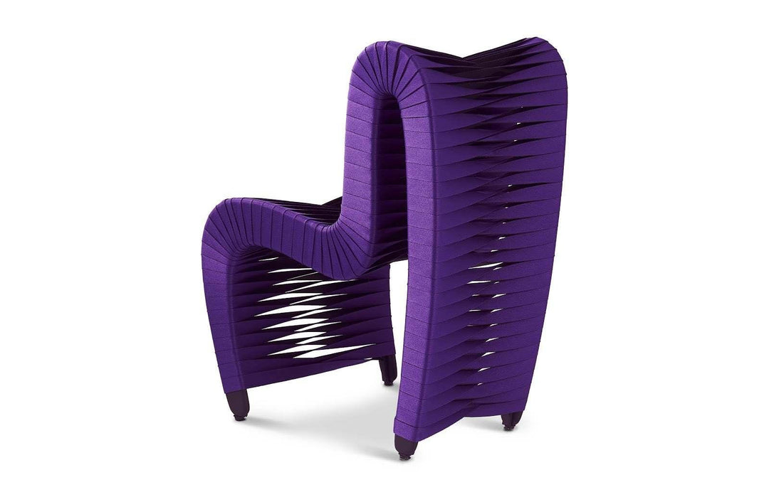 SwayLiving Seat Belt Dining Chair, Purple - Set of 2 DINING CHAIRS