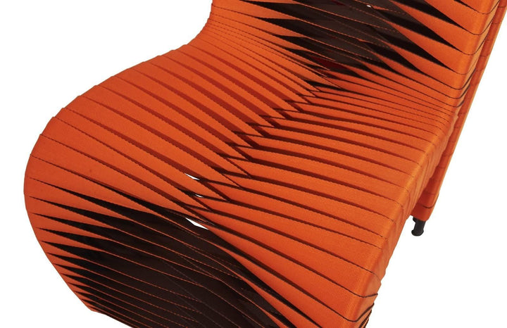 SwayLiving Seat Belt Dining Chair, Orange - Set of 2 DINING CHAIRS