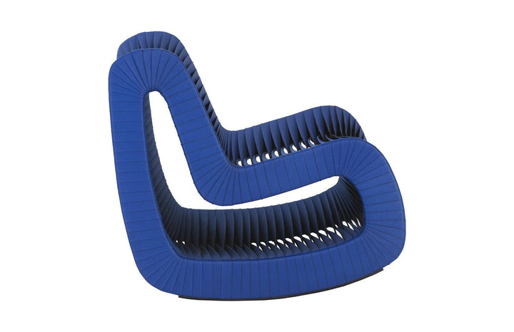 SwayLiving Seat Belt Rocking Chair, Blue/Black ACCENT + LOUNGE CHAIRS