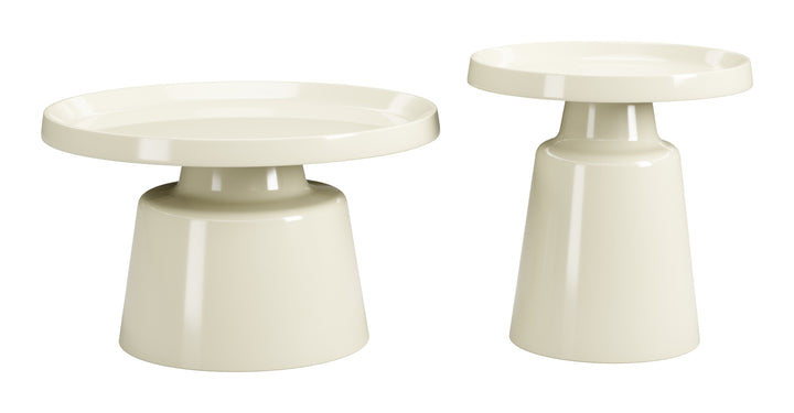 Beurre Coffee Table Set (2-Piece) Ivory