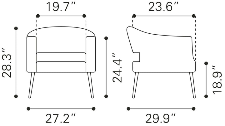 SwayLiving Berkeley Accent Chair ACCENT + LOUNGE CHAIRS