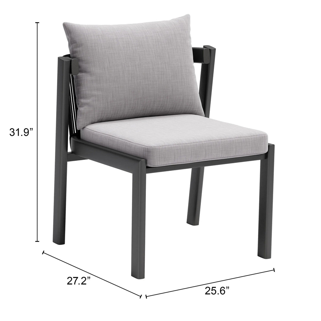 SwayLiving Horizon Dining Chair (Set of 2) Gray OUTDOOR DINING CHAIRS