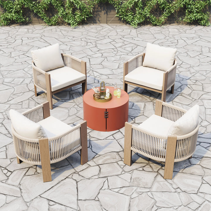 SwayLiving Rebel Accent Chair Beige OUTDOOR CHAISE LOUNGES