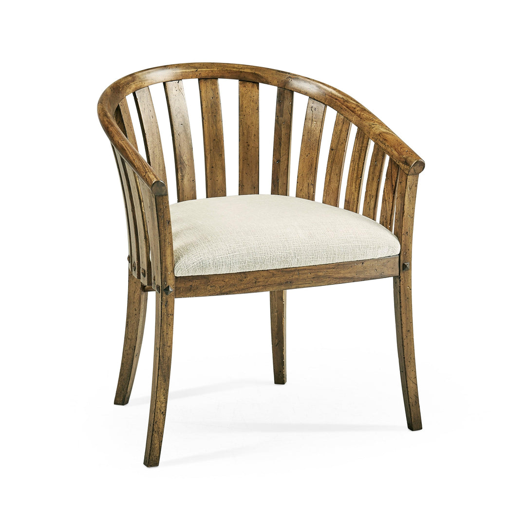 SwayLiving Casual Tub Upholstered Arm Chair - Set Of 2 DINING CHAIRS