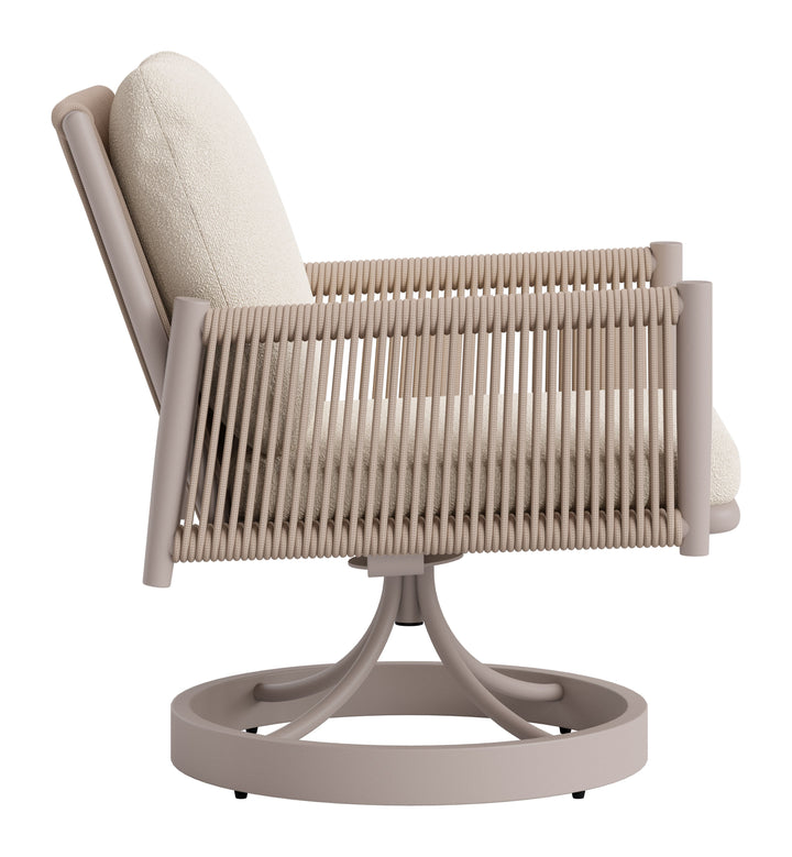 Rivan Swivel Dining Chair Beige