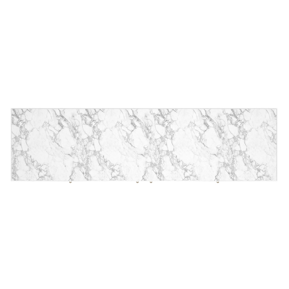 Eave Sideboard/stone top-Uplft White