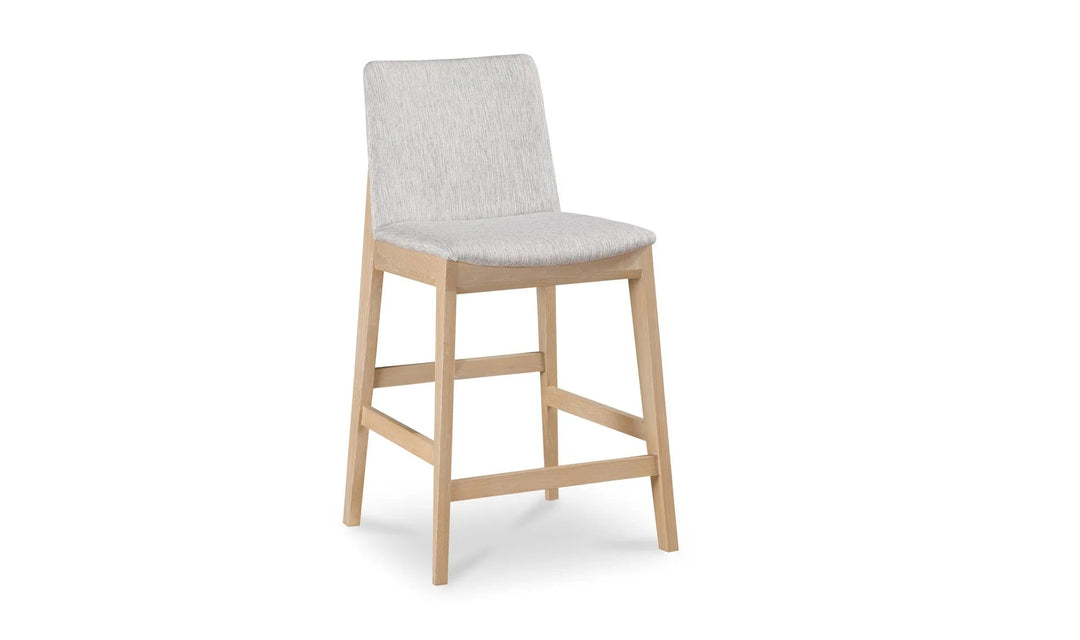 Deco Oak Counter Stool Light Grey - SwayLiving