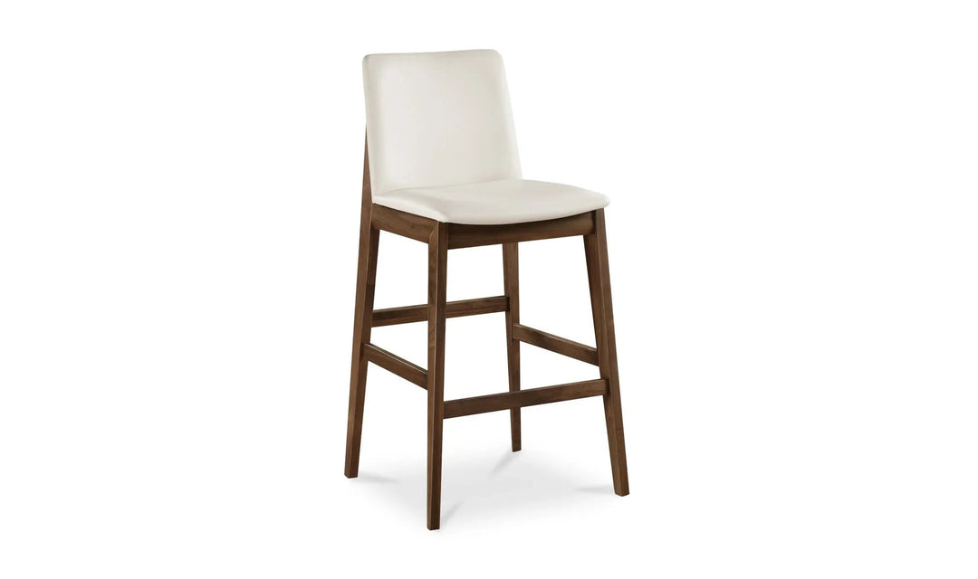Deco Barstool White PVC - SwayLiving