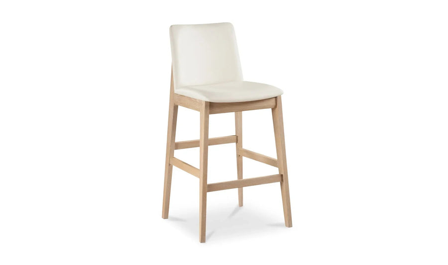 Deco Oak Barstool PVC White - SwayLiving