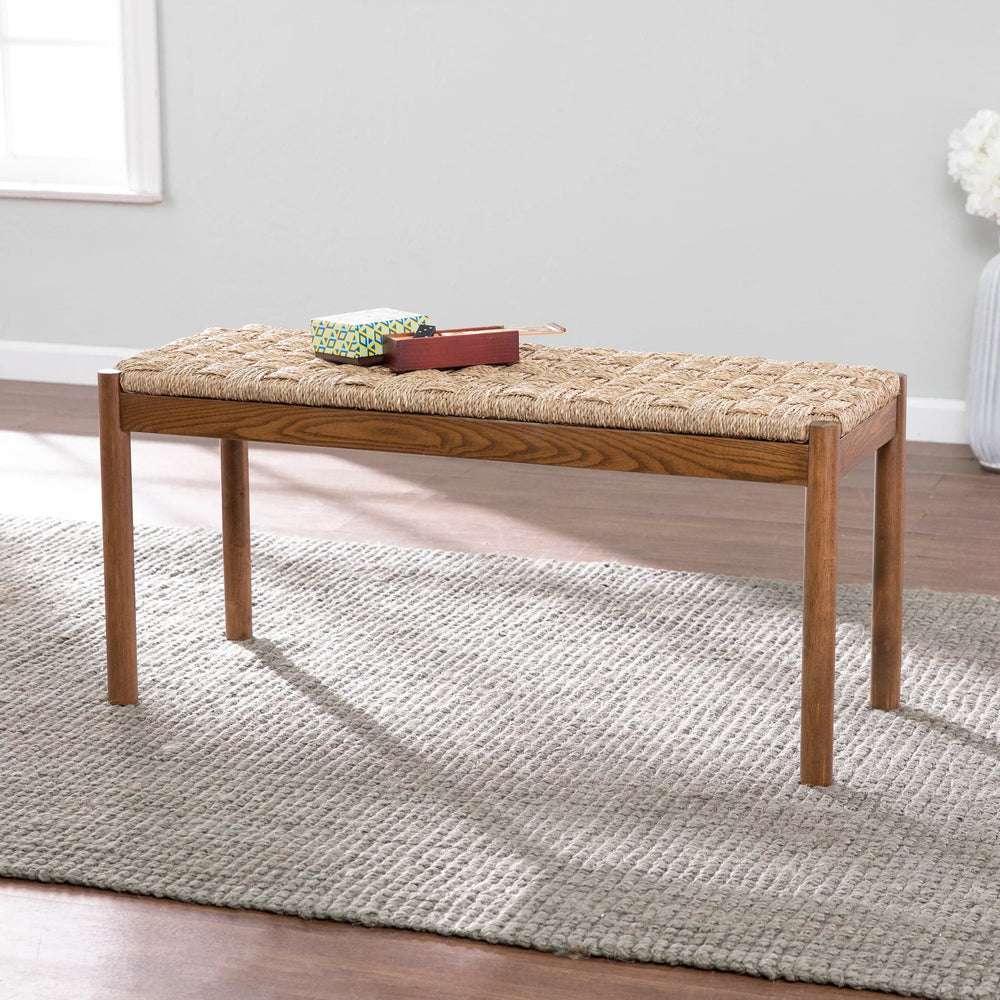 SwayLiving Scalby Natural Seagrass Bench BENCHES