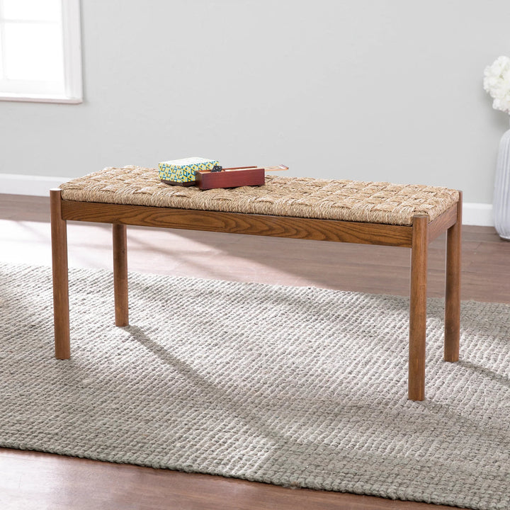 SwayLiving Scalby Natural Seagrass Bench BENCHES