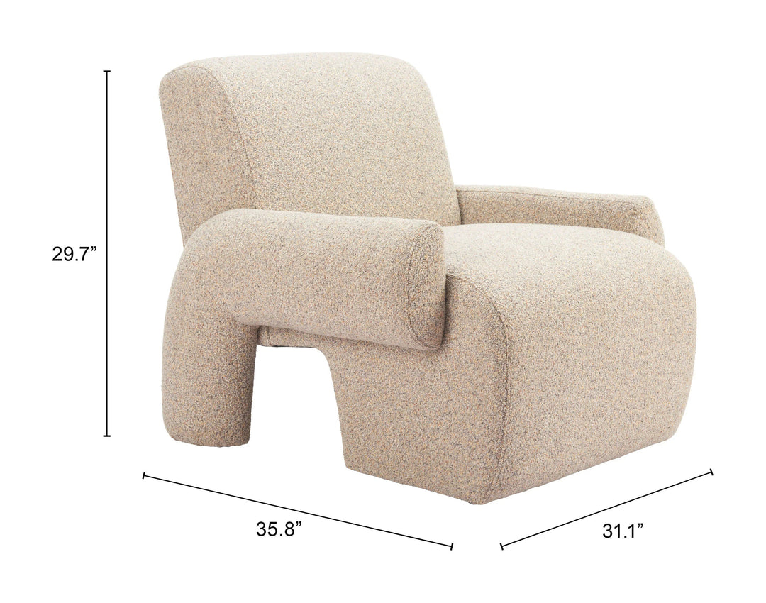 SwayLiving Rura Accent Chair Heathered Beige ACCENT + LOUNGE CHAIRS