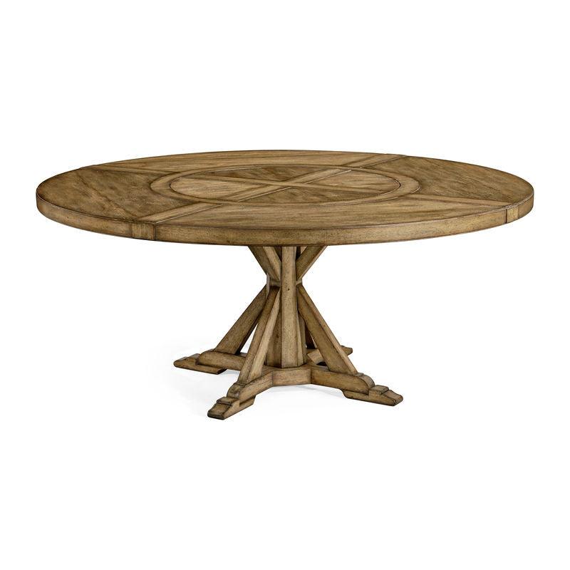 SwayLiving Casually Country Round 72" Solid Wood Dining Table DINING TABLES