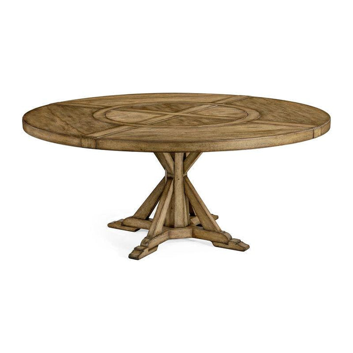 SwayLiving Casually Country Round 72" Solid Wood Dining Table DINING TABLES