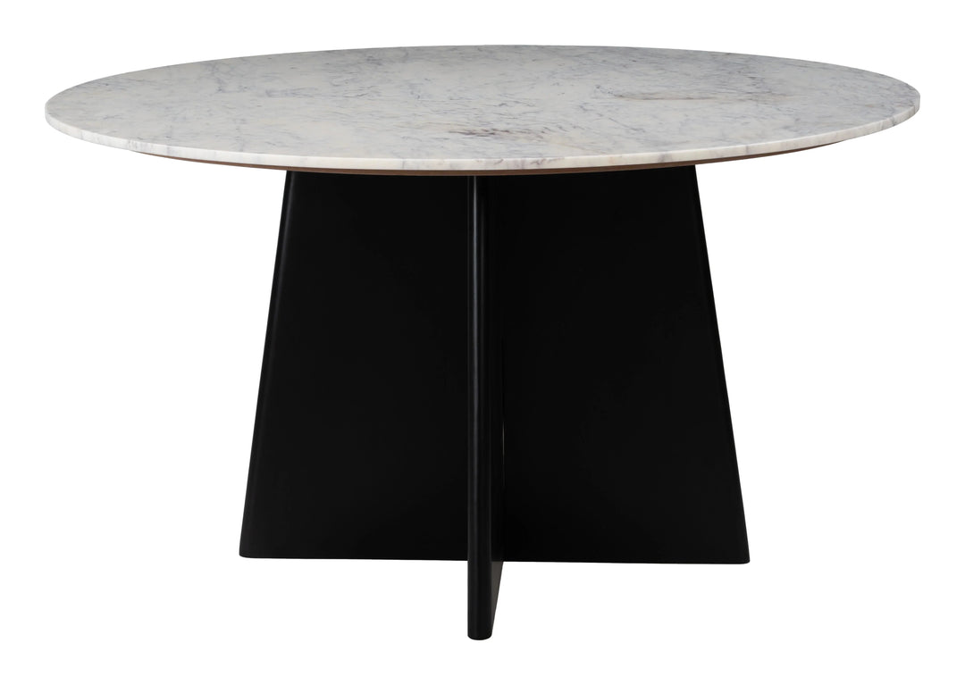 SwayLiving Strela Dining Table White & Black DINING TABLES