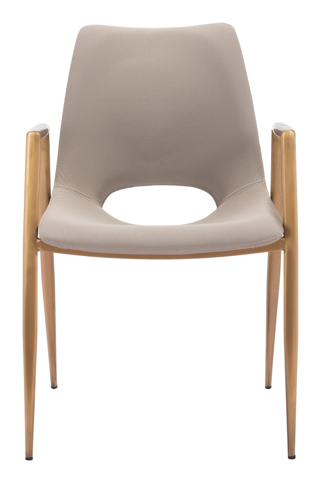 SwayLiving Desi Dining Chair (Set of 2) Beige & Gold DINING CHAIRS