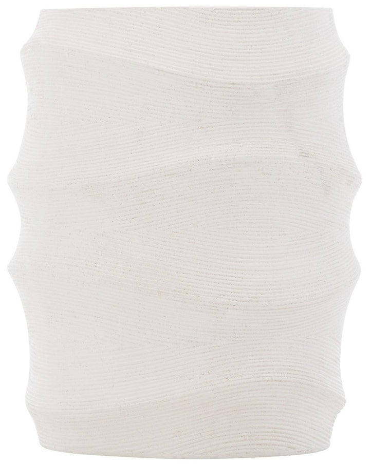 SwayLiving - Kai Side Table Natural Stonecast Table - X01157 | SwayLiving