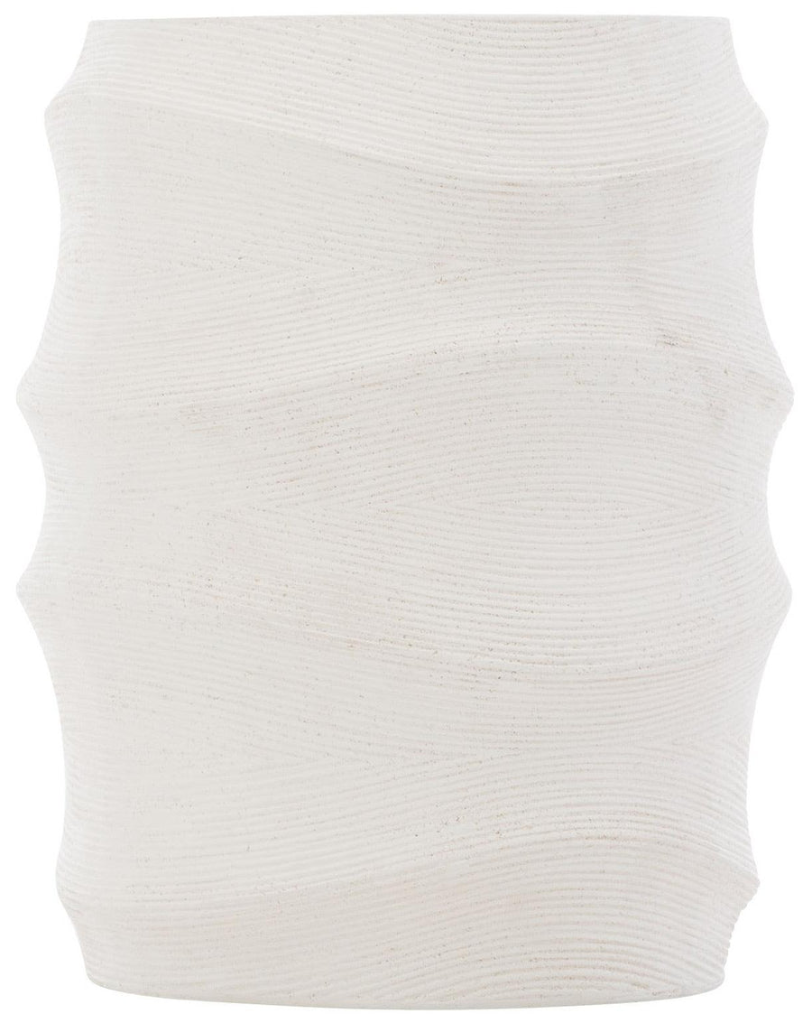 SwayLiving - Kai Side Table Natural Stonecast Table - X01157 | SwayLiving
