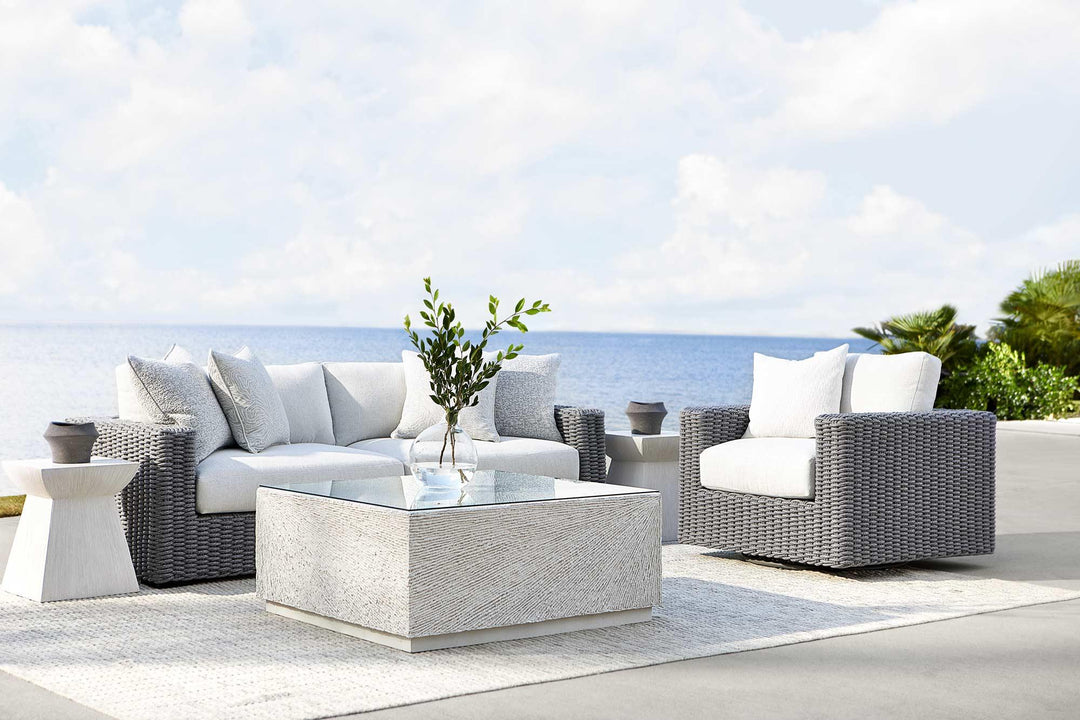 SwayLiving - Capri Sofa/ Gray Rope Grey Rope Frame Sofa - OP1017 | SwayLiving
