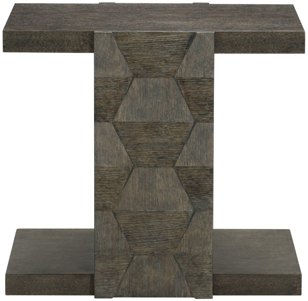 SwayLiving - Linea Side Table Brown Rectangle - 384121B | SwayLiving