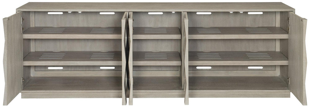 SwayLiving - Linea Entertainment Credenza Gray - 384870G | SwayLiving