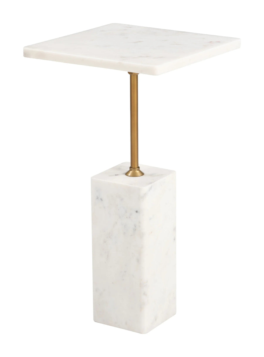 SwayLiving Naht Side Table White ACCENT TABLES