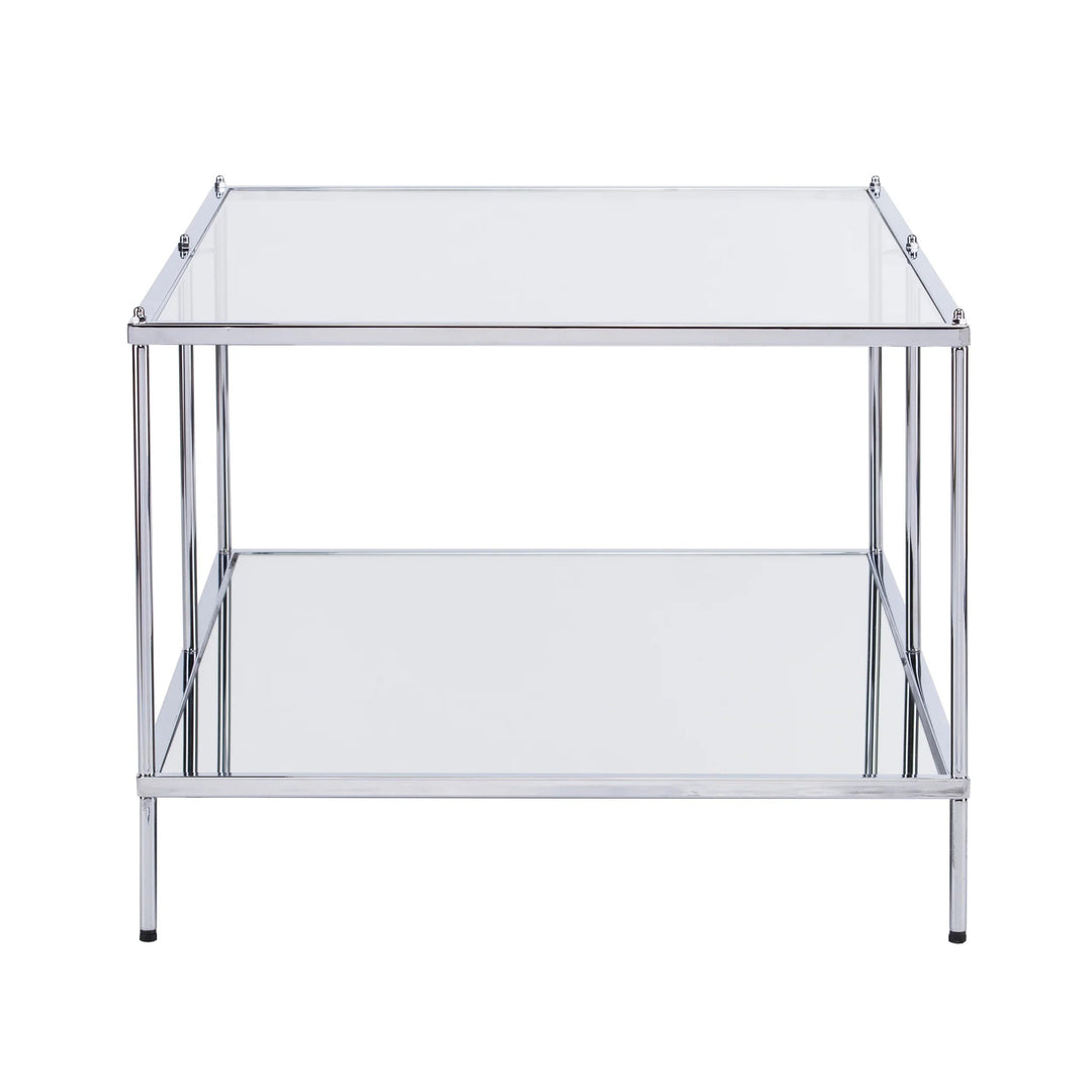 SwayLiving Knox Glam Mirrored Cocktail Table - Chrome COFFEE TABLES