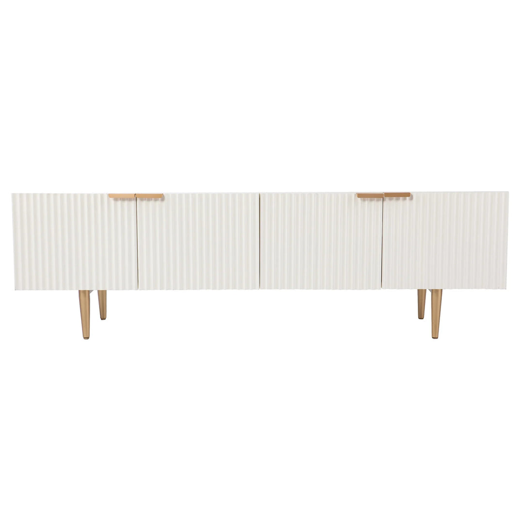 SwayLiving Pilston 4-Door Media Console MEDIA + TV STANDS