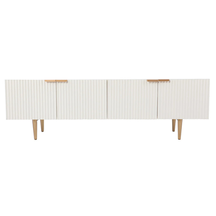 SwayLiving Pilston 4-Door Media Console MEDIA + TV STANDS